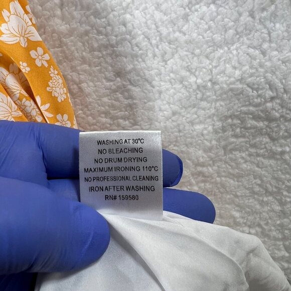 Pink Lily Womens 3XL Yellow Floral Puff Sleeve Cutout Dress Stretchy Resort Wear - Picture 15 of 16